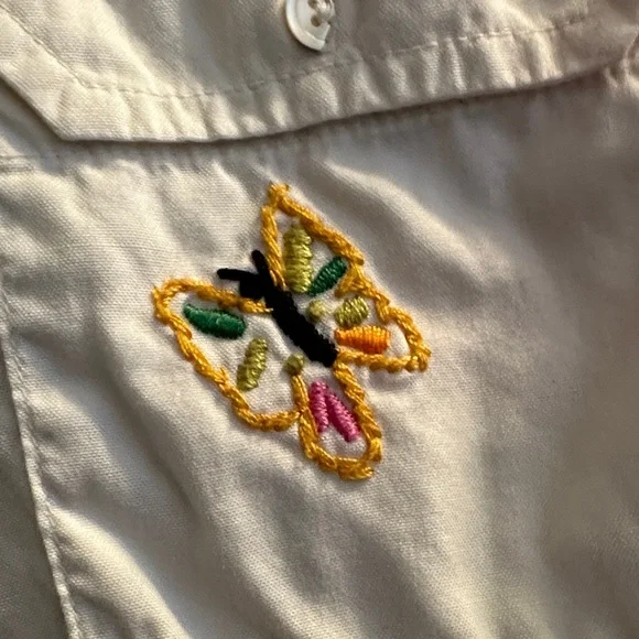 Lucky Brand Ivory Cotton Blouse - Picture 3 of 7